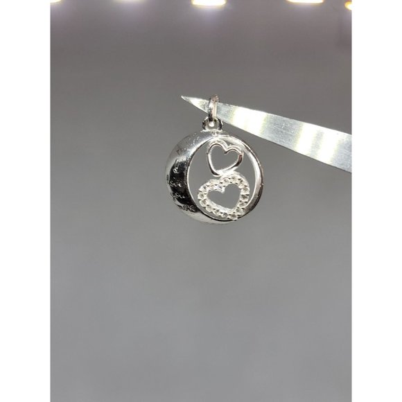 Sterling Silver I Love You More Heart Pendant - Picture 2 of 11